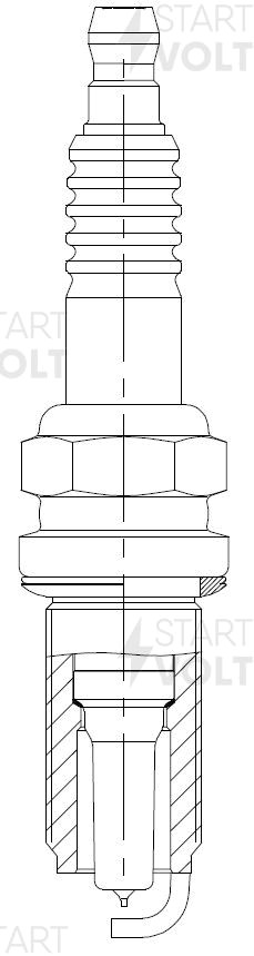 Свеча зажигания для а/м Nissan Almera N16 (00-) 1.5i/1.8i/X-Trail T30 (01-) 2.0i VSP 1411 START VOLT