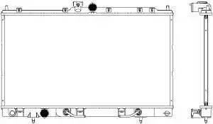 Радиатор MITSUBISHI Lancer (03-) SAKURA 33211007 SAKURA