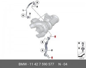 Кольцо уплотнительное BMW OE 11 42 7 590 577 BMW