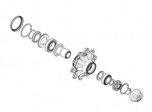 Ступица M136x2,5/Ø120/150/D280,8/10xØ22/TK335; ;  в сборе 0980106082 BPW