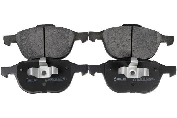 колодки диск. перед.! с антискр. пл.\ Changan, Ford Focus III 1.6-2.0/TDCi 11>,  000-007B-SX STELLOX