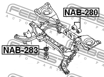 Опора дифференциала NAB-283 NAB-283 FEBEST