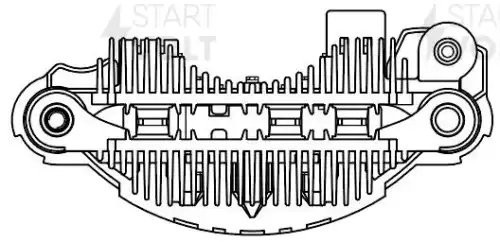 Мост диодный ген. для а/м Subaru Forester SG (03-) 2.0i/2.5T/Outback BL (03-) 2. VDB 2501 START VOLT