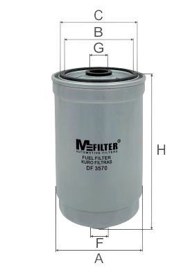 фильтр топливный!\ Hyundai Accent/Getzi, KIA Carens/Rio/Sorento 1.5CRDi-2.5CRDi  DF3570 MFILTER AUTOMOTIVE FILTERS