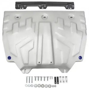 защита картера+КПП! увеличенная алюминий 3мм\ Mazda 3 BM 1.5/1.6/2.0 13-18 333.3817.1 RIVAL