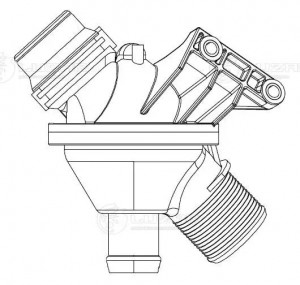 Термостат для а/м BMW 3 (F30) (11-)/5 (F10) (10-) 2.0i  LT2630 LT 2630 LUZAR