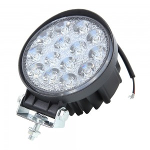 Фара рабочего света круглая 116х116x70мм 42Вт (14 LED) рассеянный свет (Flood) 1 370-30-009 MEGA POWER