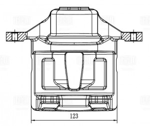 Суппорт торм. Hyundai i30 I (07-) перед. прав. d=57мм (CF 205102) CF 205102 TRIALLI