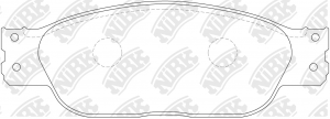 Колодки тормозные JAGUAR S-Type передние (4шт.) NIBK PN0142 NIBK