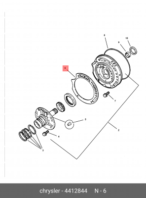 ПРОКЛАДКА/GASKET   TRANSM  04412844 4412844 CHRYSLER