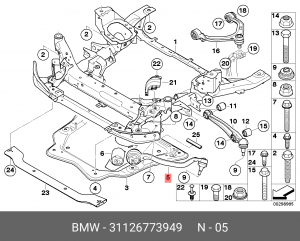 Рычаг независимой подвески колеса, подвеска колеса 31126773949 31 12 6 773 949 BMW