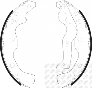 Колодки тормозные SUZUKI SX4 (06-) задние барабанные (4шт.) NIBK FN0634 NIBK