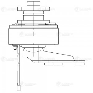 Привод вентилятора ГАЗ-3302 Бизнес дв.УМЗ-4216 Е4,ГАЗель Next дв.EvoTech с элект LEC03219 LUZAR
