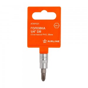Головка 1/4 со вставкой PH3, L=38мм (ATAP021) ATAP021 AIRLINE
