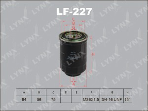 NISSAN ALMERA/KING CAB/PATROL LF-227 LYNXAUTO