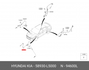 ДАТЧИК АБС 58930-L5000 58930L5000 HYUNDAI KIA