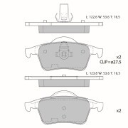 Колодки тормозные дисковые Avantech задние (противоскрипная пластина в компл.) AV165 AVANTECH