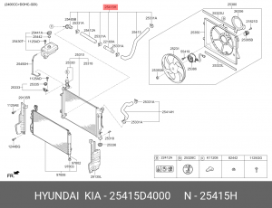KIA OPTIMA IV (2016>) 25415D4000 HYUNDAI KIA