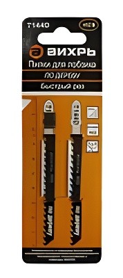 Пилка для лобзика набор 2шт. дерево 75мм ВИХРЬ 731052 VIHR