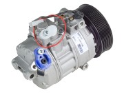 компрессор кондиционера !24V d131 9 пазов 2 PIN PLUG \MB Axor 02> 87-55027-SX STELLOX