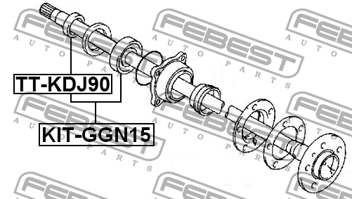 Подшипник полуоси комплект KIT-GGN15 KIT-GGN15 FEBEST