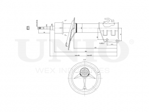 Амортизатор газовый передней подвески SAB-10709 UNIO