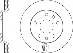 Диск тормозной MAZDA 6 2.0-2.3 02- передний RN1195 RN1195 NIBK