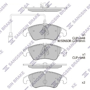 Колодки передние AUDI A6 (C7), Q5 SP2145 SP2145 SANGSIN