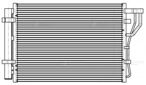 Радиатор кондиц. с ресивером для а/м Kia Venga (10-) 1.4i/1.6i (LRAC 0818) LRAC0818 LUZAR