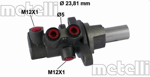 Главный тормозной цилиндр 05-0796 05-0796 METELLI