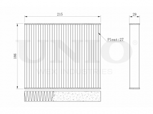 Фильтр салонный угольный FLT-40040C UNIO