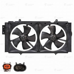 Э/вентилятор охл. для а/м Lifan Solano I 08- 1.6 MT 2 вент. с кожухом LFK3014 LFK 3014 LUZAR