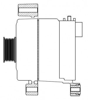 Генератор для а/м BMW X3 F25 (11-)/5 F10 (11-) 3.0D 230A (LG 2648) LG 2648 START VOLT