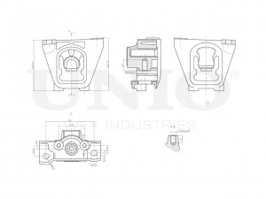 Опора двигателя передняя левая RMP-15056 UNIO