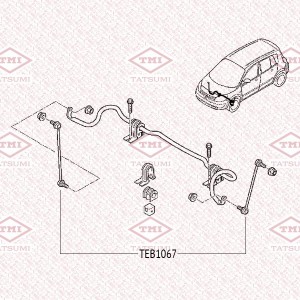 RENAULT MEGANE 2003> !!! 285 мм TEB1067 TATSUMI
