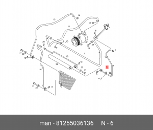 Датчик системы кондиционирования MAN 81255036136 MAN