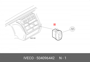 клавиша освещения кабины!\ IVECO Stralis 504096442 IVECO