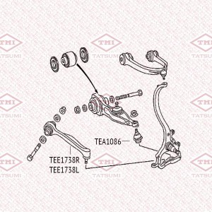Рычаг передней подвески нижний L MERCEDES W220/C215 98- TEE1738L TEE1738L TATSUMI