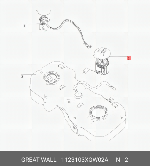 1123103XGW02A НАСОС ТОПЛИВНЫЙ 1123103XGW02A GREAT WALL