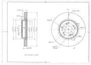 Диск тормозной передний AVANTECH BR3037S AVANTECH