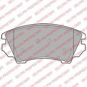 Колодки передние OPEL INSIGNIA LP2081 LP2081 DELPHI