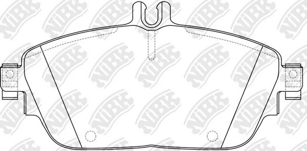 Колодки тормозные MERCEDES B (W242) передние (4шт.) NIBK PN31009 NIBK
