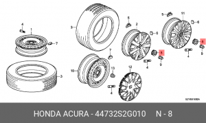 Колпак HONDA 44732S2G010 HONDA