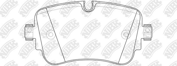 Колодки тормозные AUDI Q7 (15-) задние (4шт.) NIBK PN0688 NIBK
