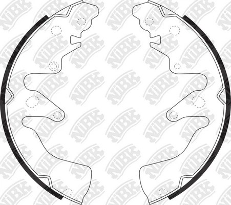 Колодки тормозные барабанные SUZ GRAND VITARA 1.6 2005 FN9970 FN9970 NIBK