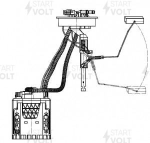 Модуль топливного насоса для а/м VAG Golf III (91-) 1.4i/1.6i/1.8i (SFM 2101) SFM 2101 START VOLT