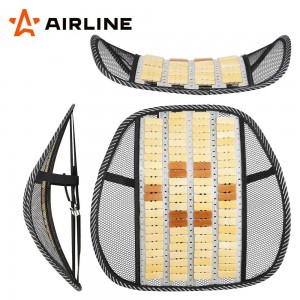 Подушка поясничная массажная с деревянными вставками AIRLINE ASC-BS-17 AIRLINE