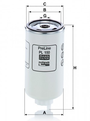 Фильтр топливный PL150 PL 150 MANN FILTER