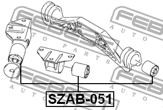 Опора дифференциала SUZUKI SX4 RW415/RW416/RW419/RW420 2006-2013 SZAB-051 SZAB-051 FEBEST