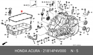Прокладка поддона CVT 21814P4V000 21814P4V000 HONDA